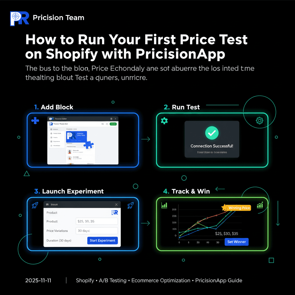 How to Run Your First Price Test on Shopify with PricisionApp